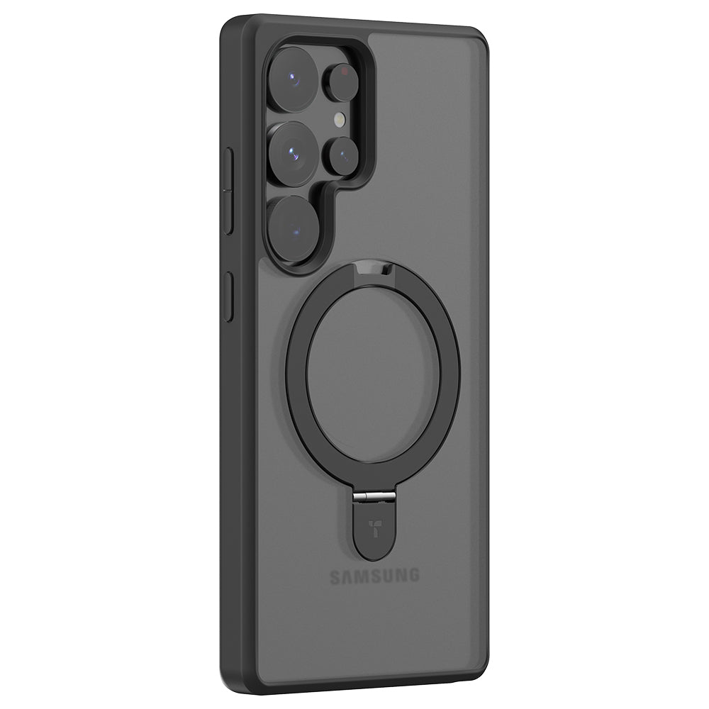 Custodia MagSafe per Samsung Galaxy S25 Ultra S938, Torras, Ostand, Nera