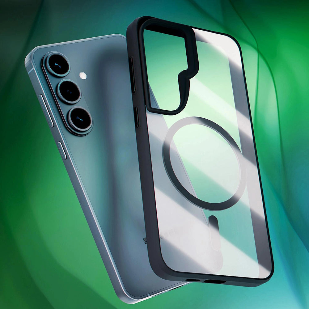 Custodia MagSafe per Samsung Galaxy S26, 3MK, Satin Armor, Trasparente