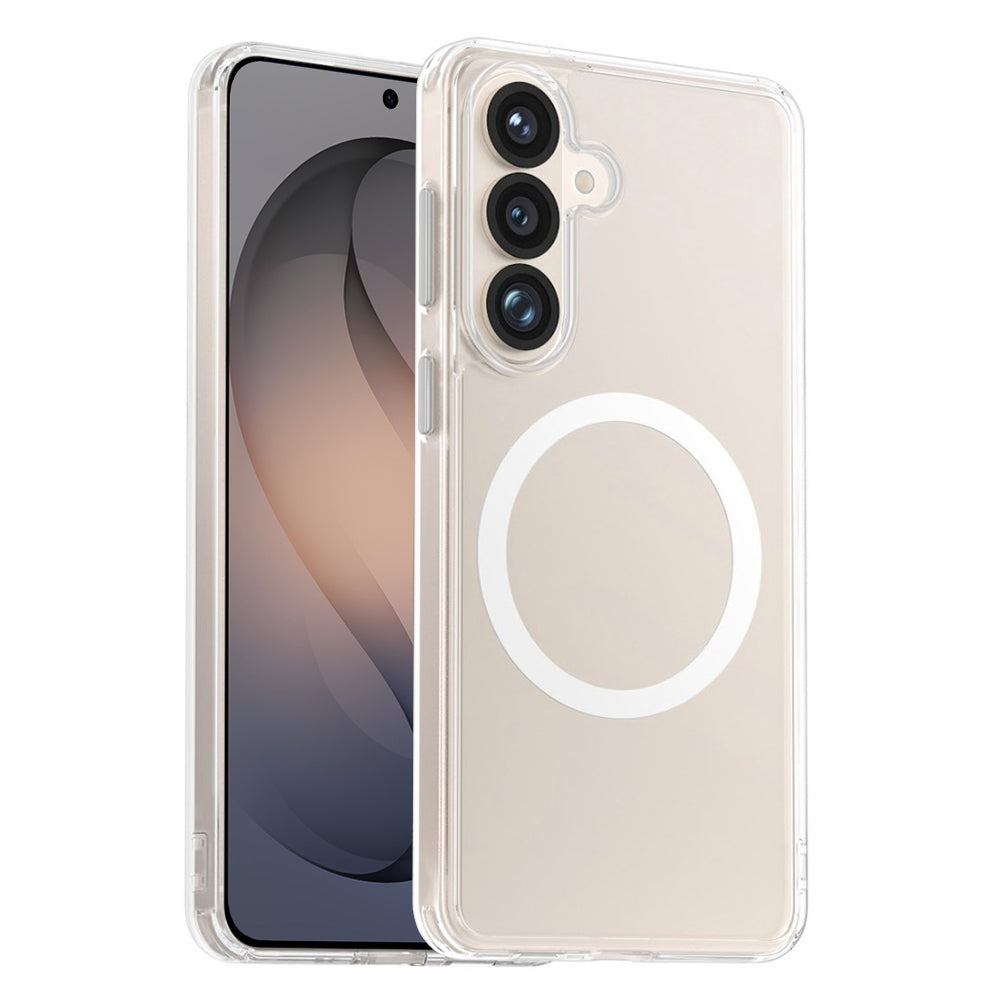 Custodia MagSafe per Samsung Galaxy S26 S942, Blueo, Crystal+ Anti-Drop, Trasparente