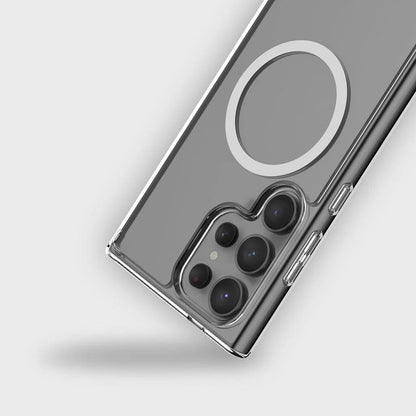 Custodia MagSafe per Samsung Galaxy S26 S942, Blueo, Crystal+ Anti-Drop, Trasparente