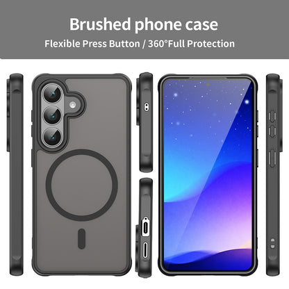 Custodia MagSafe per Samsung Galaxy S26 FE, Techsuit, HaloFrost II, Nera