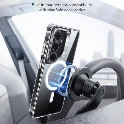 Custodia MagSafe per Samsung Galaxy S26 S942, ESR, Classic Hybrid Kickstand, Trasparente