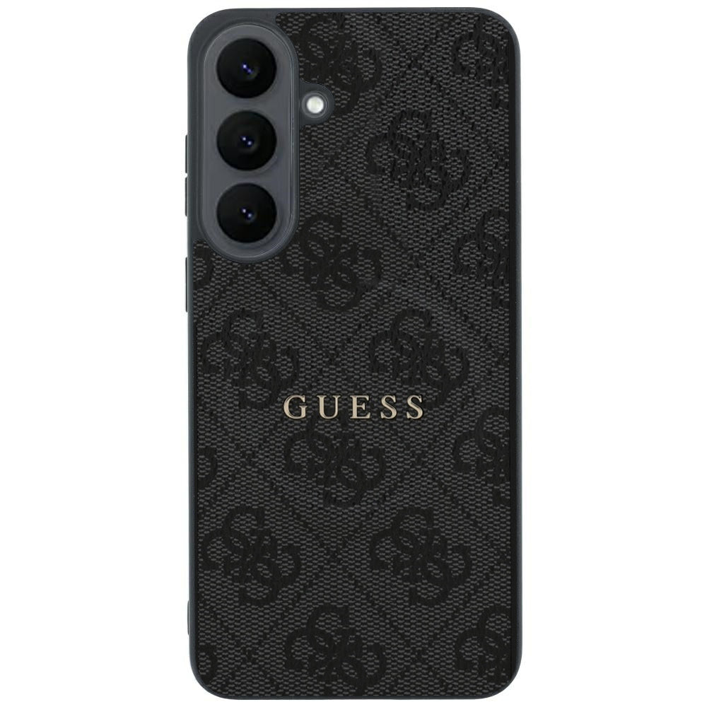 Custodia MagSafe per Samsung Galaxy S26 FE S741, Guess, 4G Embossed Ring Classic Logo, nera