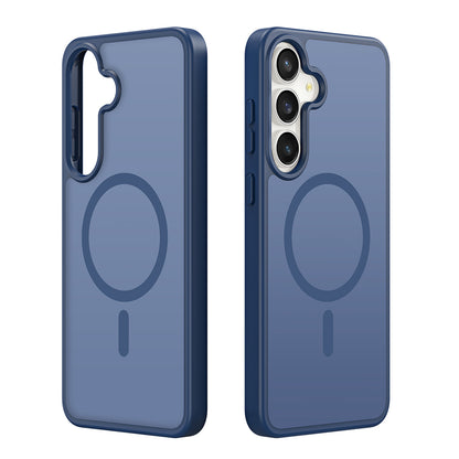 Cover MagSafe per Samsung Galaxy S26 FE S741 / S25 FE, DUX DUCIS, Yind, blu scuro