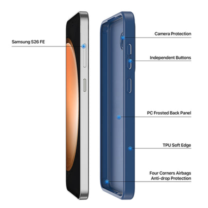 Cover MagSafe per Samsung Galaxy S26 FE S741 / S25 FE, DUX DUCIS, Yind, blu scuro