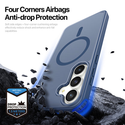 Cover MagSafe per Samsung Galaxy S26 FE S741 / S25 FE, DUX DUCIS, Yind, blu scuro