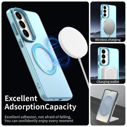 Custodia MagSafe per Samsung Galaxy S26 FE S741, Techsuit, CandyCase, Blu
