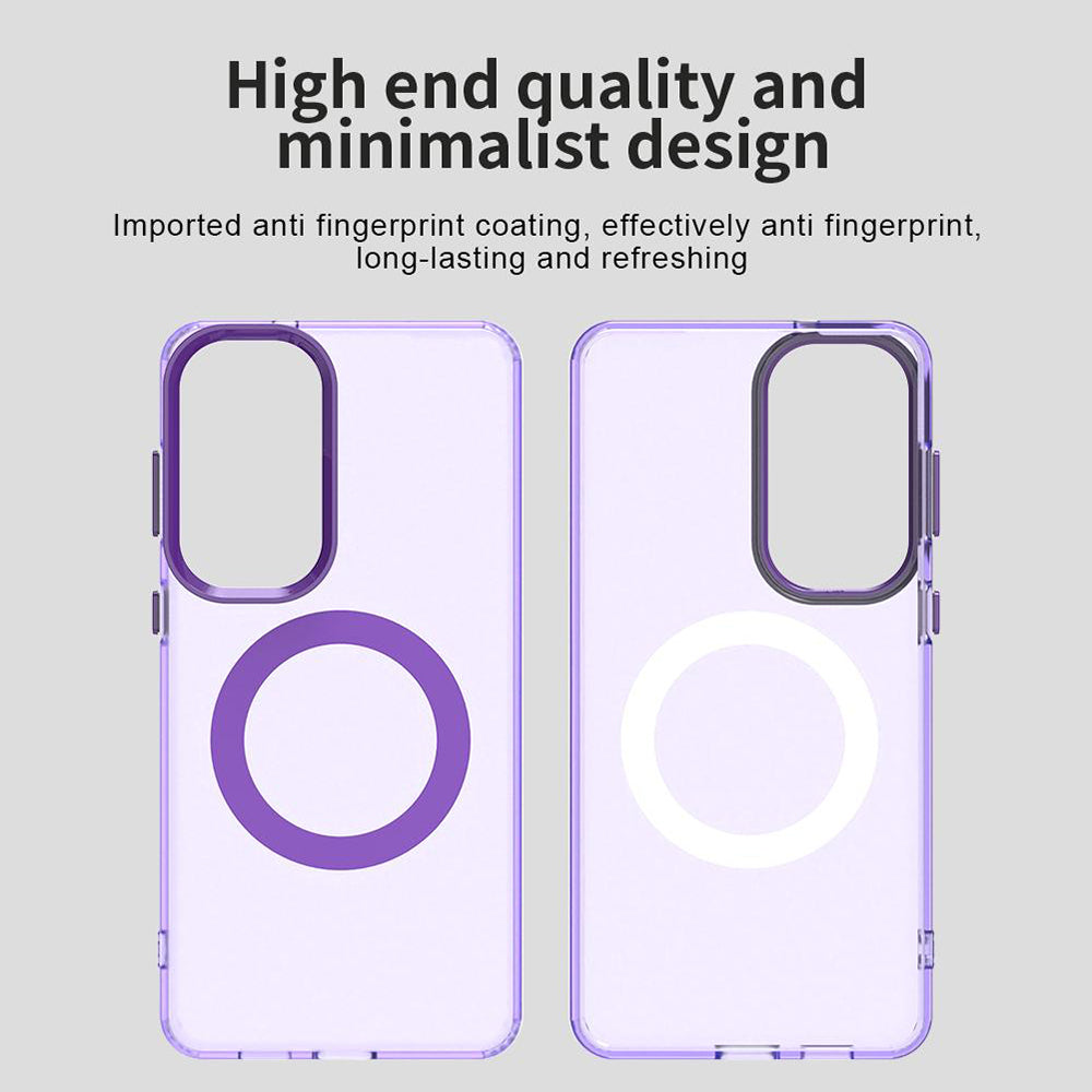 Custodia MagSafe per Samsung Galaxy S26 FE S741, Techsuit, CandyCase, Viola