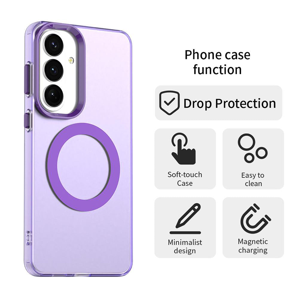 Custodia MagSafe per Samsung Galaxy S26 FE S741, Techsuit, CandyCase, Viola