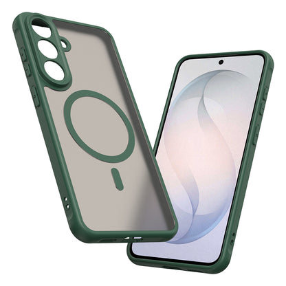 Custodia MagSafe per Samsung Galaxy S26 FE S741, Techsuit, HaloFrost II, Verde