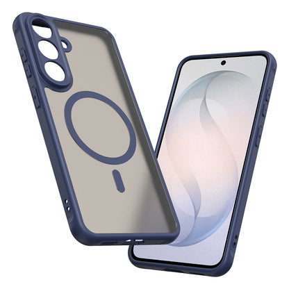 Custodia MagSafe per Samsung Galaxy S26 FE, Techsuit, HaloFrost II, Blu Navy