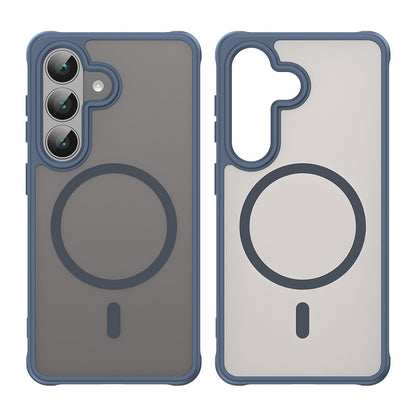 Custodia MagSafe per Samsung Galaxy S26 FE, Techsuit, HaloFrost II, Blu Navy