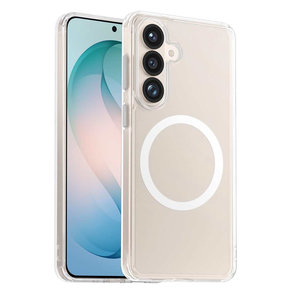 Custodia MagSafe per Samsung Galaxy S26 Plus S947, Blueo, Crystal+ Anti-Drop, Trasparente