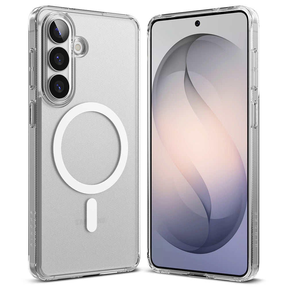 Custodia MagSafe per Samsung Galaxy S26 Plus, Ringke, Fusion, Trasparente Opaca