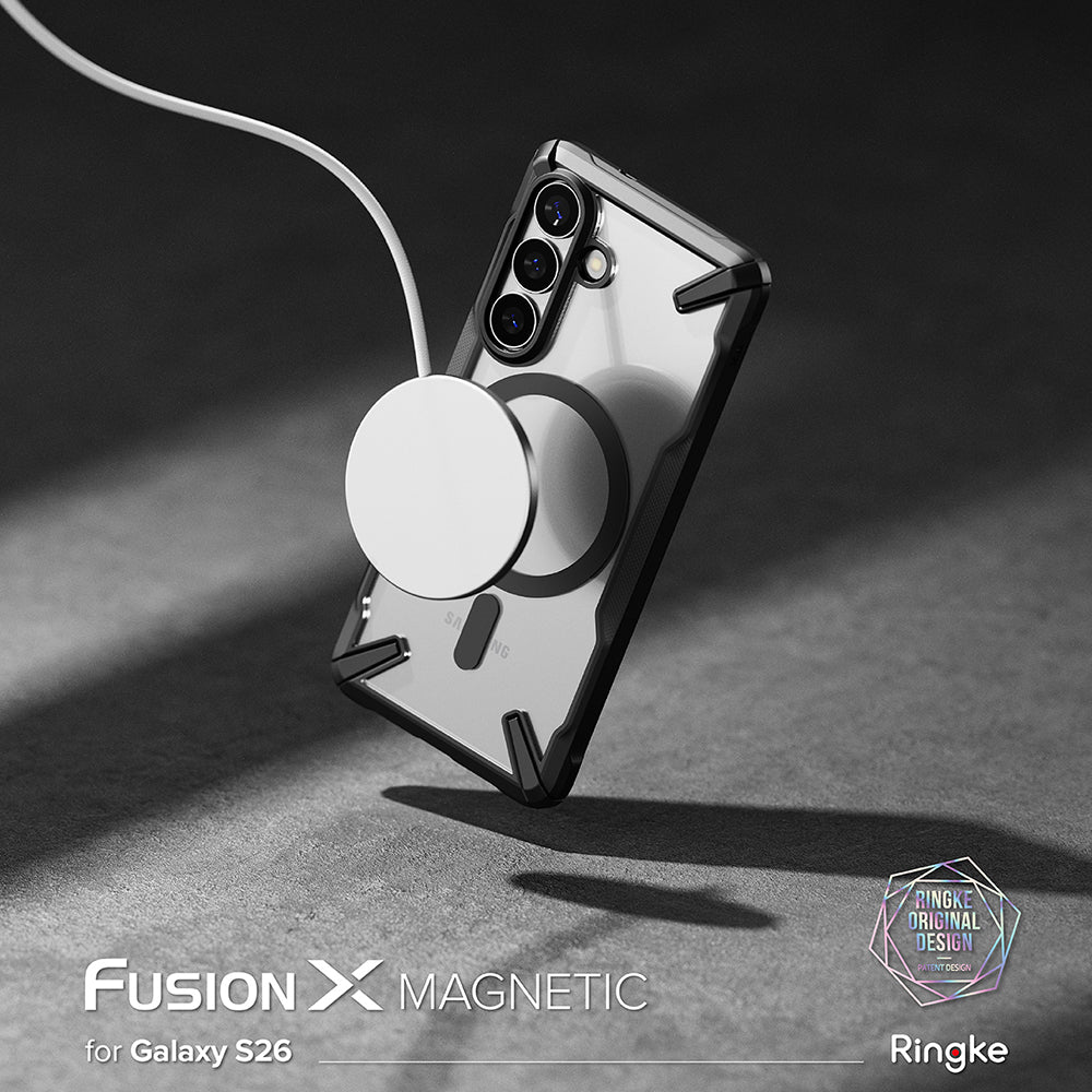 Custodia MagSafe per Samsung Galaxy S26 Plus, Ringke, Fusion X, Nera