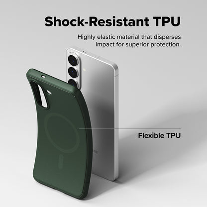 Custodia MagSafe per Samsung Galaxy S26 Plus S947, Ringke, Onyx, Verde Scuro