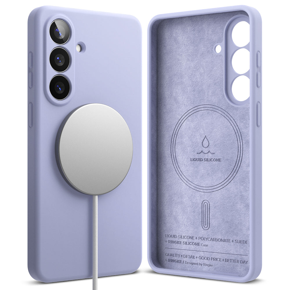 Custodia MagSafe per Samsung Galaxy S26 Plus S947, Ringke, Silicone, Viola