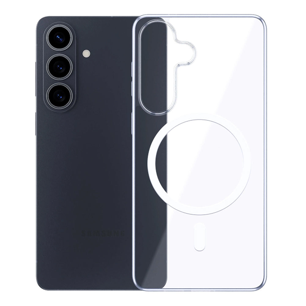 MagSafe Case for Samsung Galaxy S26 Plus S947, 3MK, Clear MagCase, Transparent