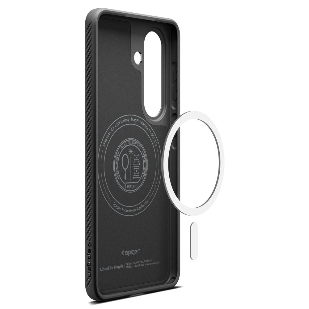 Custodia MagSafe per Samsung Galaxy S26 Plus S947, Spigen, Liquid Air, Nera Opaca ACS10704
