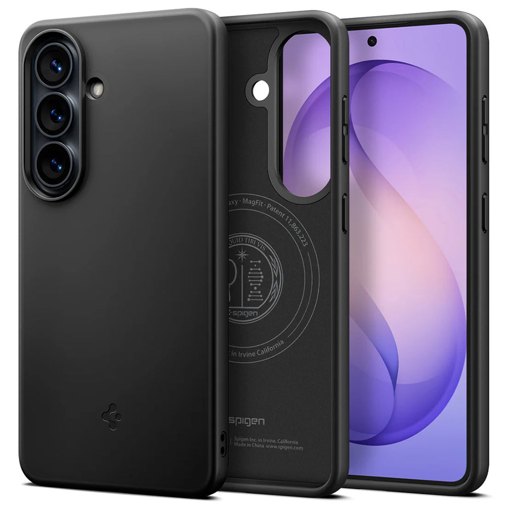 Custodia MagSafe per Samsung Galaxy S26 Plus S947, Spigen, Thin Fit, Nera ACS11395