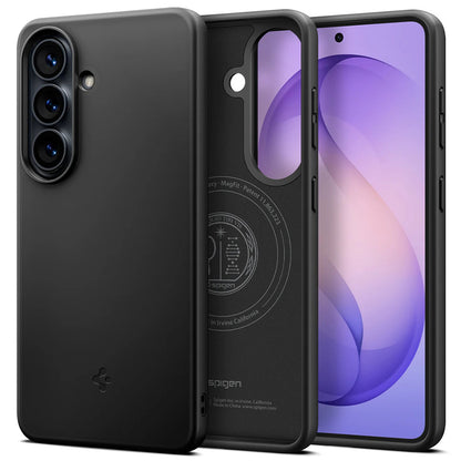 Custodia MagSafe per Samsung Galaxy S26 Plus S947, Spigen, Thin Fit, Nera ACS11395