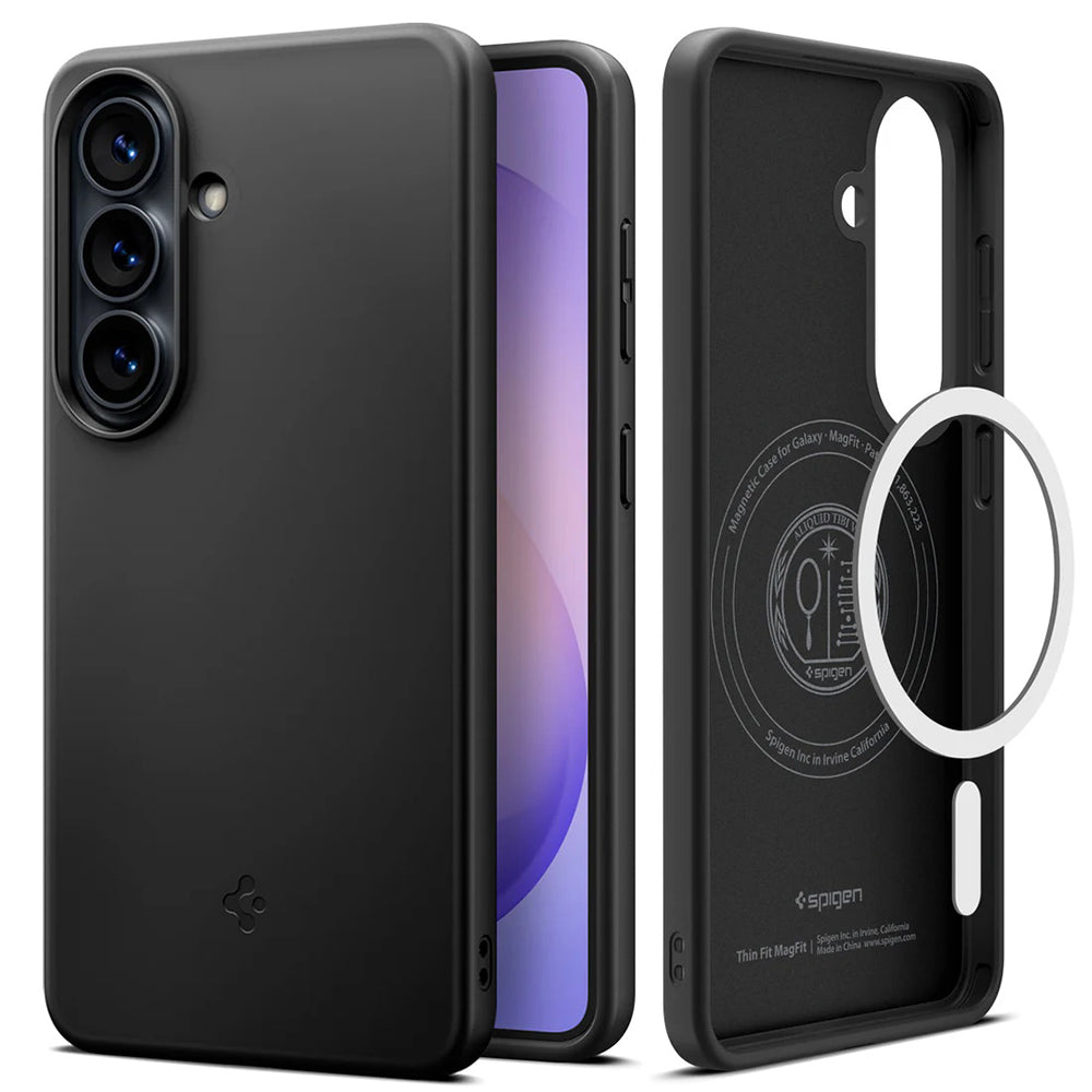 Custodia MagSafe per Samsung Galaxy S26 Plus S947, Spigen, Thin Fit, Nera ACS11395