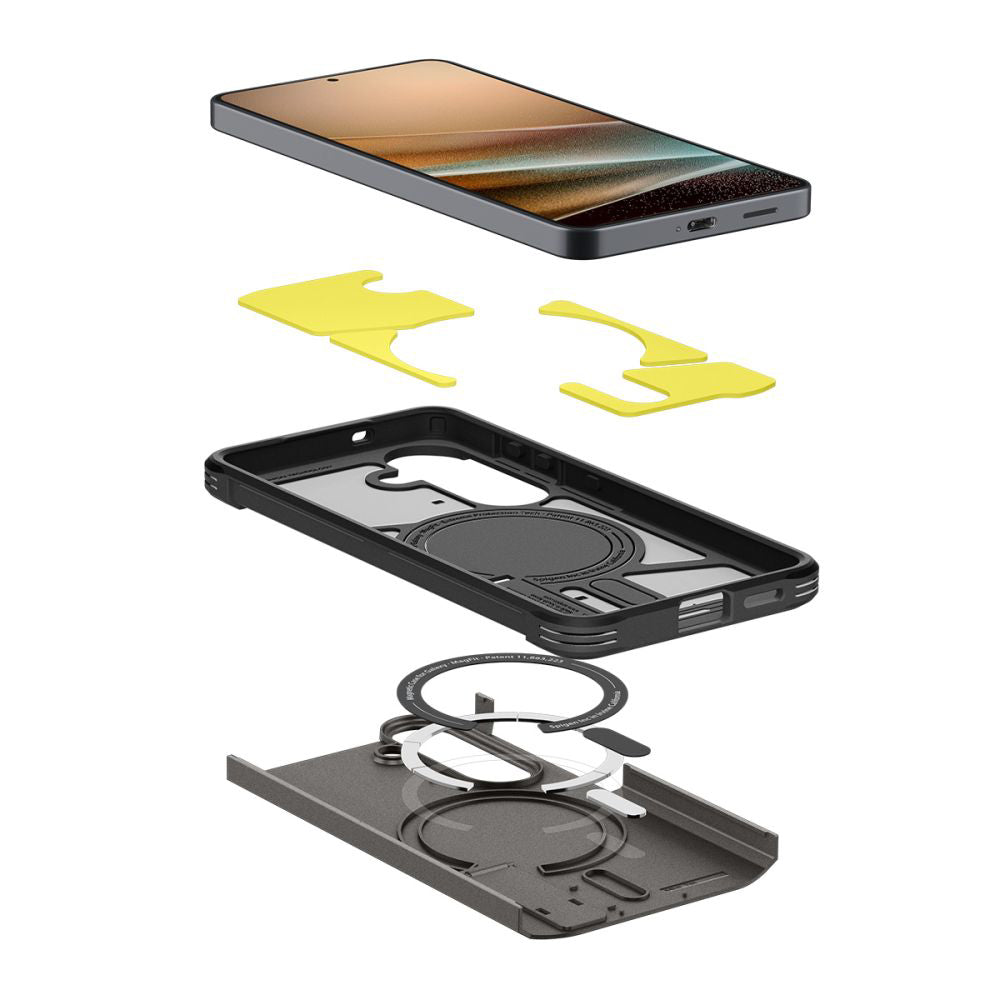Custodia MagSafe per Samsung Galaxy S26 Plus S947, Spigen, Tough Armor, Grigio ACS10714
