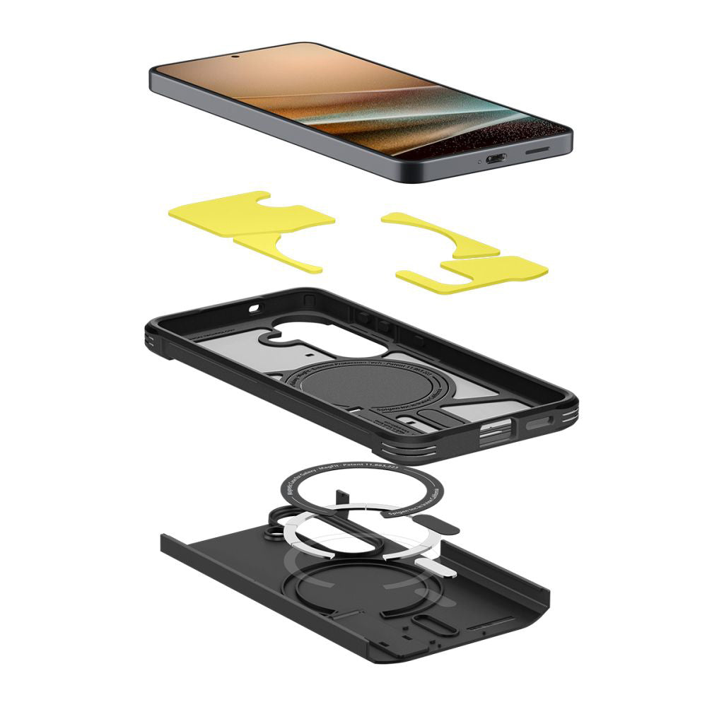 Custodia MagSafe per Samsung Galaxy S26 Plus S947, Spigen, Tough Armor, Nera ACS10713