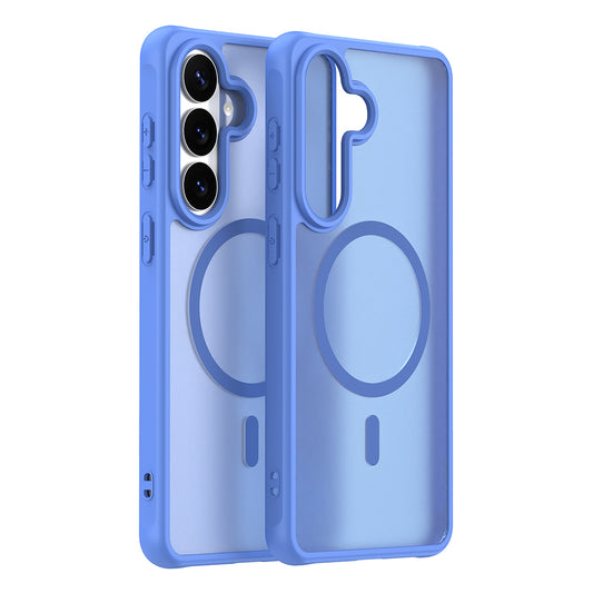 Custodia MagSafe per Samsung Galaxy S26 Plus, Techsuit, HaloFrost II, Blu