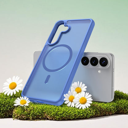 Custodia MagSafe per Samsung Galaxy S26 Plus, Techsuit, HaloFrost II, Blu