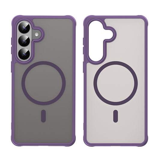 Custodia MagSafe per Samsung Galaxy S26 Plus, Techsuit, HaloFrost II, Viola