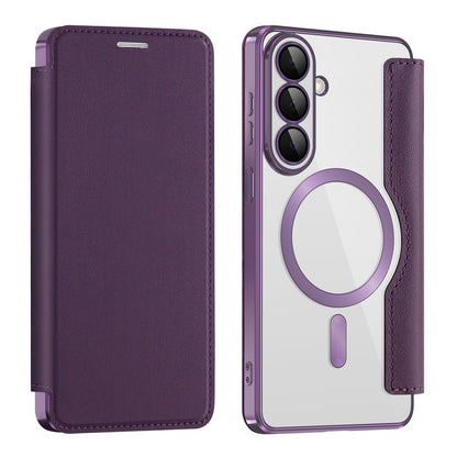 MagSafe Case for Samsung Galaxy S26 Plus S947, Techsuit, SmartMag Book, Purple