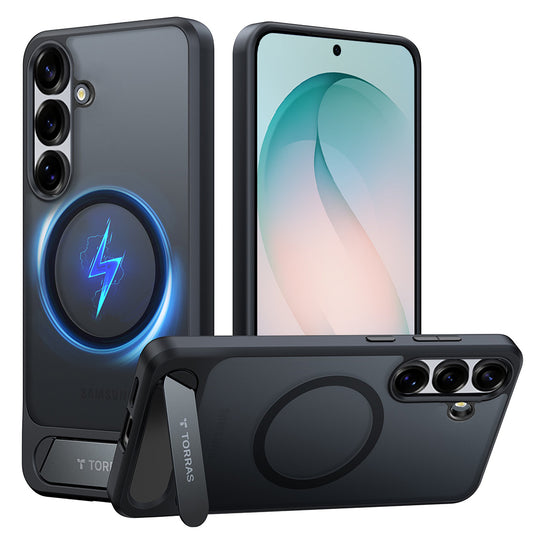 Custodia MagSafe per Samsung Galaxy S26 Plus, Torras, Pstand, Nera