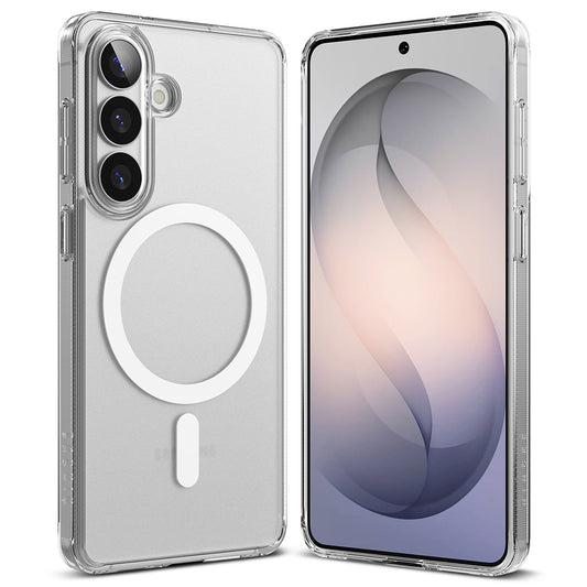 Custodia MagSafe per Samsung Galaxy S26, Ringke, Fusion, Trasparente Opaca