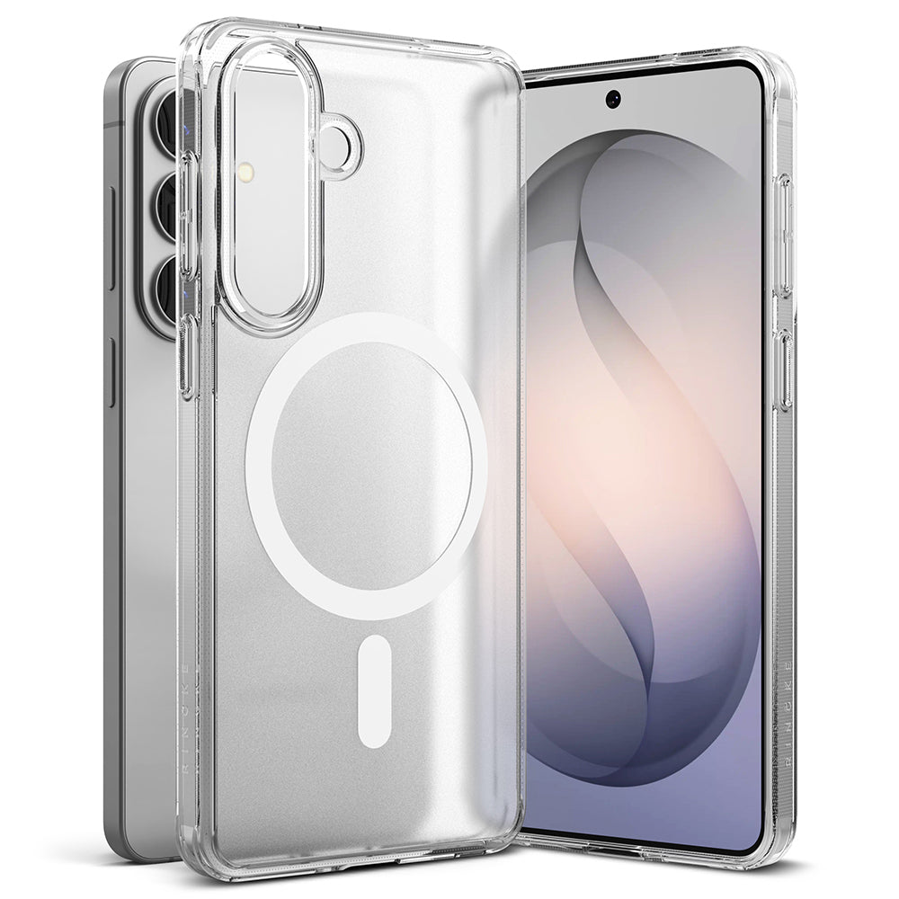 Custodia MagSafe per Samsung Galaxy S26, Ringke, Fusion, Trasparente Opaca