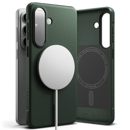 Custodia MagSafe per Samsung Galaxy S26 S942, Ringke, Onyx, Verde Scuro