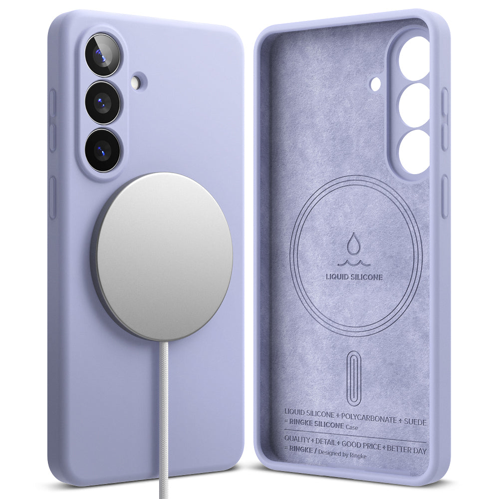 Custodia MagSafe per Samsung Galaxy S26 S942, Ringke, Silicone, Viola