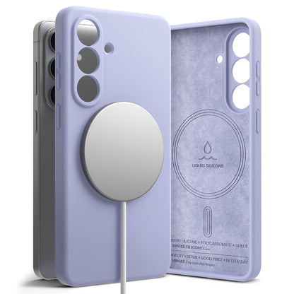 Custodia MagSafe per Samsung Galaxy S26 S942, Ringke, Silicone, Viola