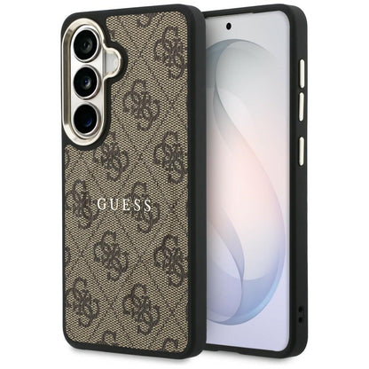 Custodia MagSafe per Samsung Galaxy S26 S942, Guess, 4G Embossed Ring, Marrone