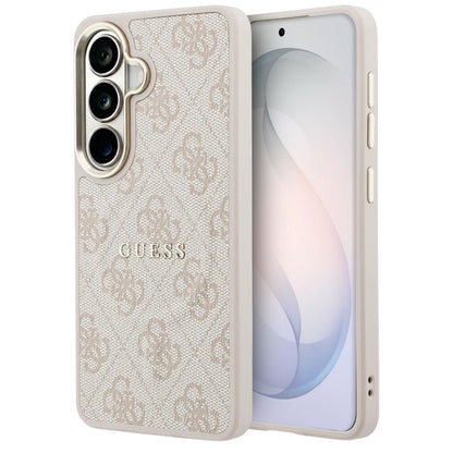 Custodia MagSafe per Samsung Galaxy S26 S942, Guess, 4G Embossed Ring, Rosa