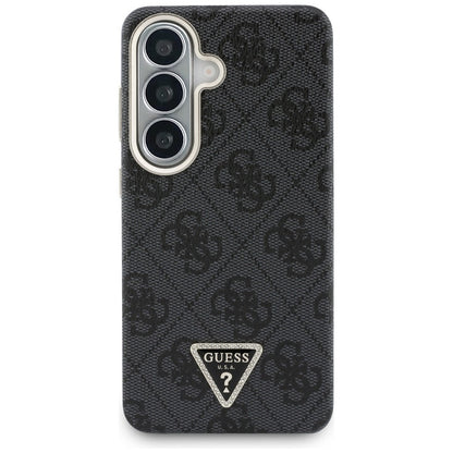 Custodia MagSafe per Samsung Galaxy S26 S942, Guess, Logo Triangolo 4G, Nera