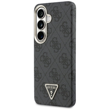 Custodia MagSafe per Samsung Galaxy S26 S942, Guess, Logo Triangolo 4G, Nera