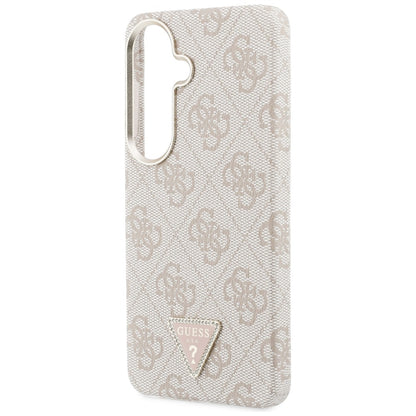 Custodia MagSafe per Samsung Galaxy S26 S942, Guess, Logo Triangolo 4G, Rosa