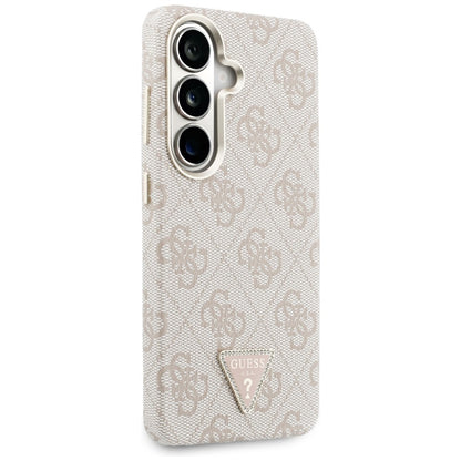 Custodia MagSafe per Samsung Galaxy S26 S942, Guess, Logo Triangolo 4G, Rosa