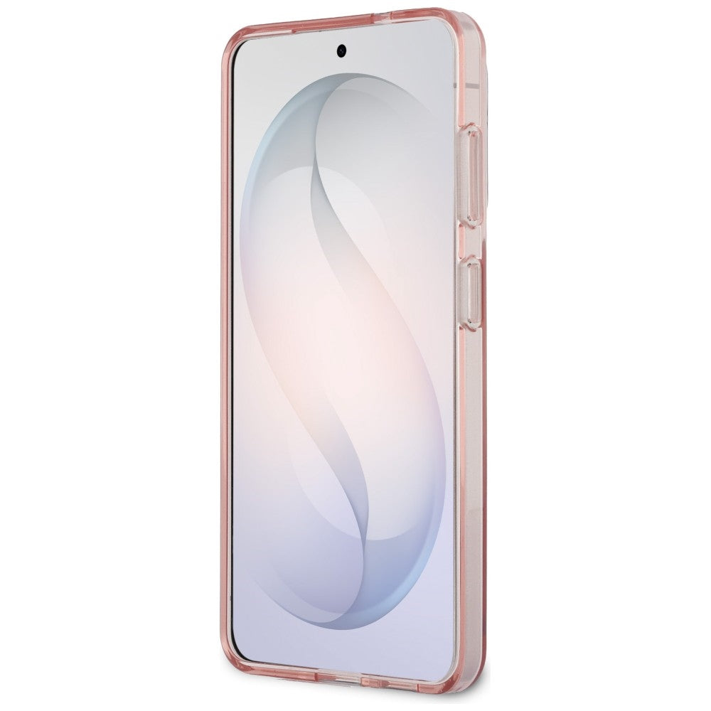 Custodia MagSafe per Samsung Galaxy S26 S942, Karl Lagerfeld, IML Choupette Head on KL Repeated Logo, Rosa