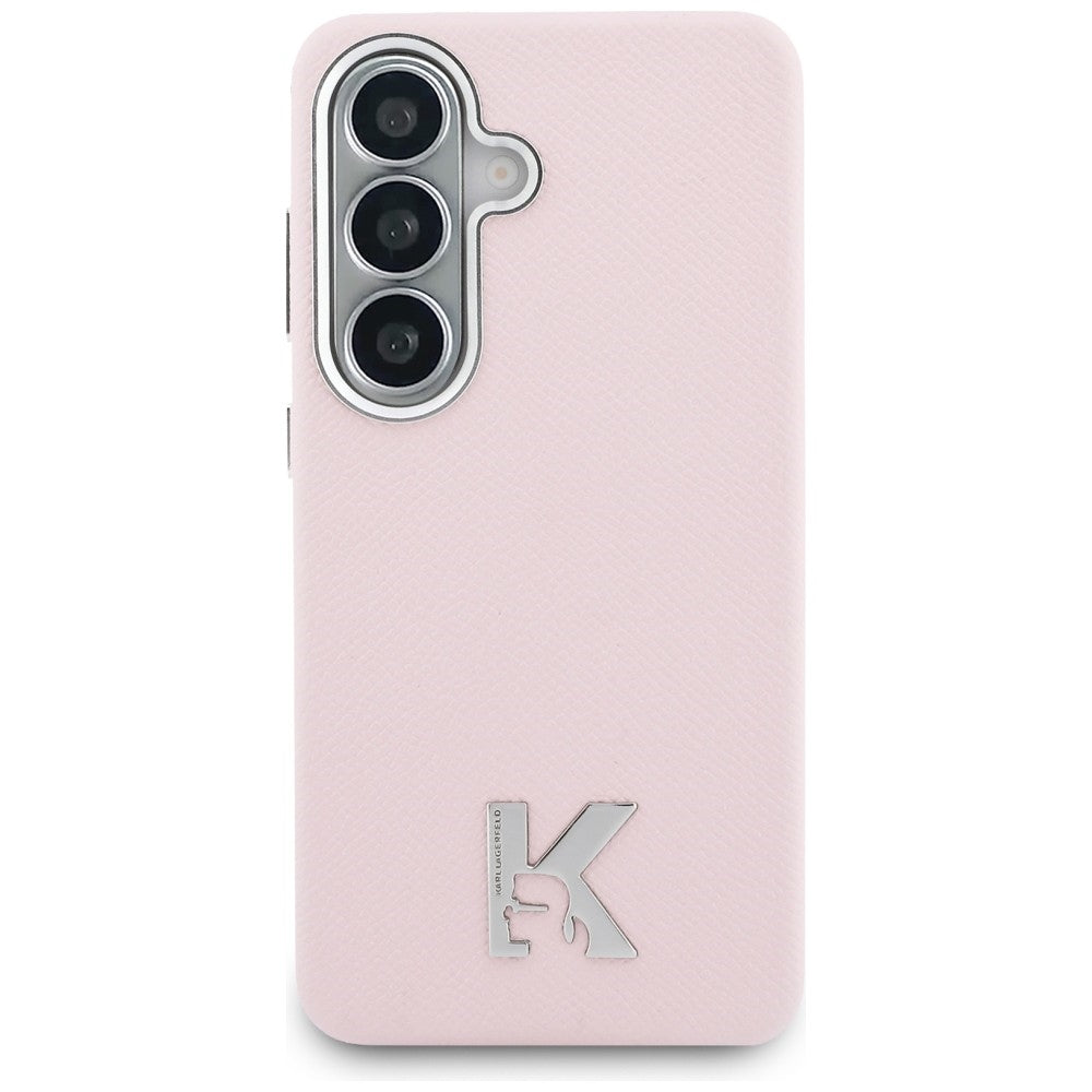 Custodia MagSafe per Samsung Galaxy S26 S942, Karl Lagerfeld, Karl Head Logo, Rosa