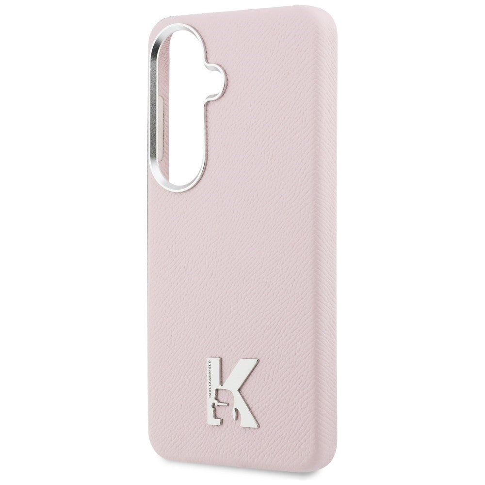 Custodia MagSafe per Samsung Galaxy S26 S942, Karl Lagerfeld, Karl Head Logo, Rosa
