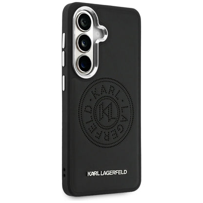 Custodia MagSafe per Samsung Galaxy S26 S942, Karl Lagerfeld, Karl Round Point Logo, Nera