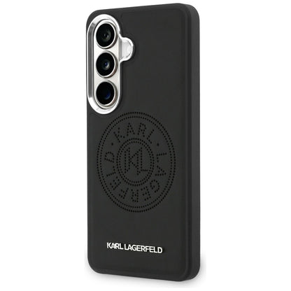 Custodia MagSafe per Samsung Galaxy S26 S942, Karl Lagerfeld, Karl Round Point Logo, Nera