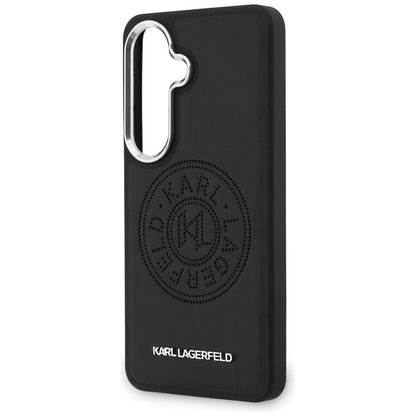 Custodia MagSafe per Samsung Galaxy S26 S942, Karl Lagerfeld, Karl Round Point Logo, Nera